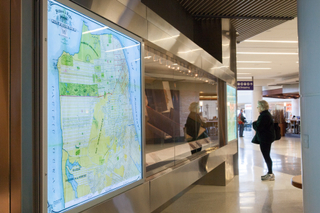 Image: Installation view of "San Francisco, From the David Rumsey Map Collection"