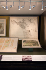 Image: Installation view of "San Francisco, From the David Rumsey Map Collection"