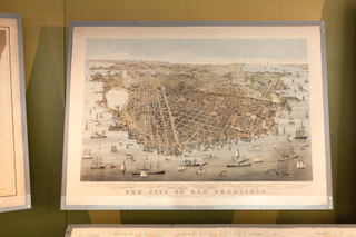 Image: Installation view of "San Francisco, From the David Rumsey Map Collection"