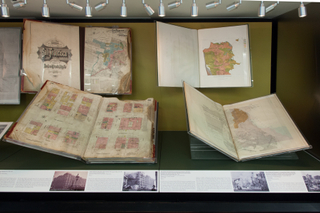Image: Installation view of "San Francisco, From the David Rumsey Map Collection"