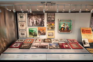 Image: Installation view of "Down-Home Music: The Story of Arhoolie Records"