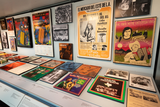 Image: Installation view of "Down-Home Music: The Story of Arhoolie Records"