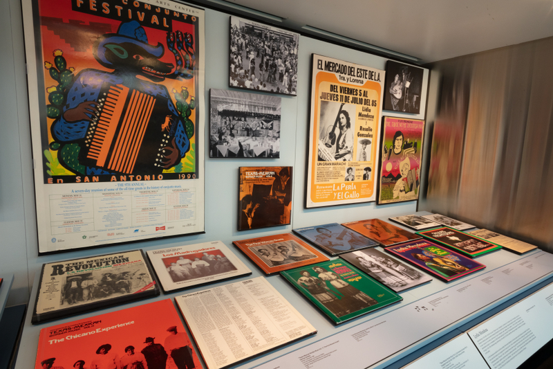 Image: Installation view of "Down-Home Music: The Story of Arhoolie Records"