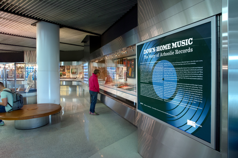 Image: Installation view of "Down-Home Music: The Story of Arhoolie Records"