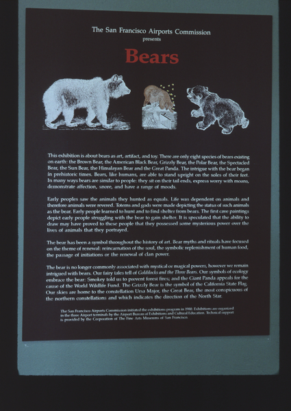 Image: Installation view of "B is for Bears"