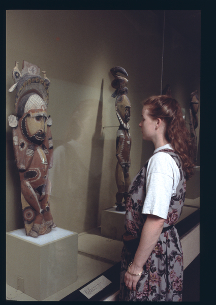 Image: Installation view of "Ancestor Figures from New Guinea"