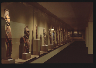 Image: Installation view of "Ancestor Figures from New Guinea"