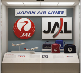 Image: Installation view of "Airline Identity: Marks, Brands and Logos"