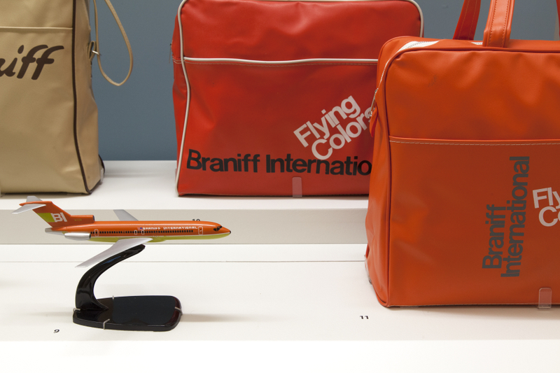 Image: Installation view of "Airline Identity: Marks, Brands and Logos"