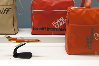 Image: Installation view of "Airline Identity: Marks, Brands and Logos"