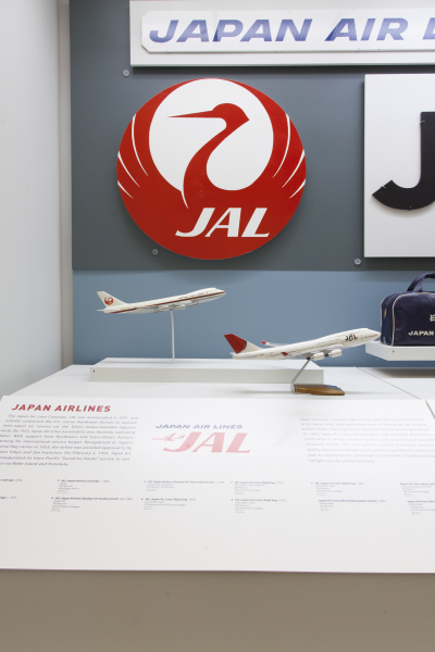 Image: Installation view of "Airline Identity: Marks, Brands and Logos"