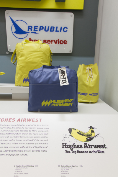 Image: Installation view of "Airline Identity: Marks, Brands and Logos"