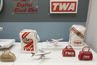 Image: Installation view of "Airline Identity: Marks, Brands and Logos"