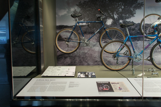 Image: Installation view of "From Repack to Rwanda, The Origins, Evolution and Global Reach of the Mountain Bike"