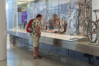 Image: Installation view of "From Repack to Rwanda, The Origins, Evolution and Global Reach of the Mountain Bike"