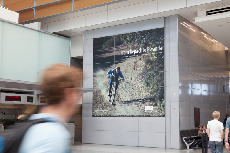 Image: Installation view of "From Repack to Rwanda, The Origins, Evolution and Global Reach of the Mountain Bike"