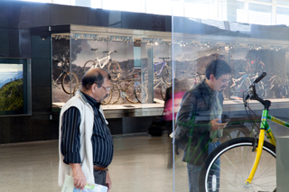 Image: Installation view of "From Repack to Rwanda, The Origins, Evolution and Global Reach of the Mountain Bike"