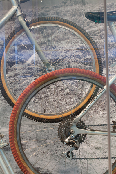 Image: Installation view of "From Repack to Rwanda, The Origins, Evolution and Global Reach of the Mountain Bike"