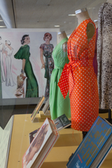 Image: Installation view of "Threading the Needle: Sewing in the Machine Age"