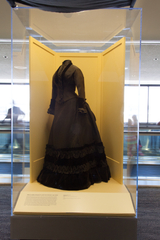 Image: Installation view of "Threading the Needle: Sewing in the Machine Age"