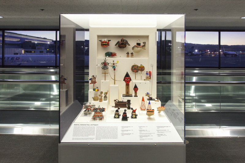 Image: Installation view of "Japanese Toys! From Kokeshi to Kaiju"