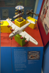 Image: Installation view of "Young Eyes on the Skies: The Golden Age of Aviation Toys"