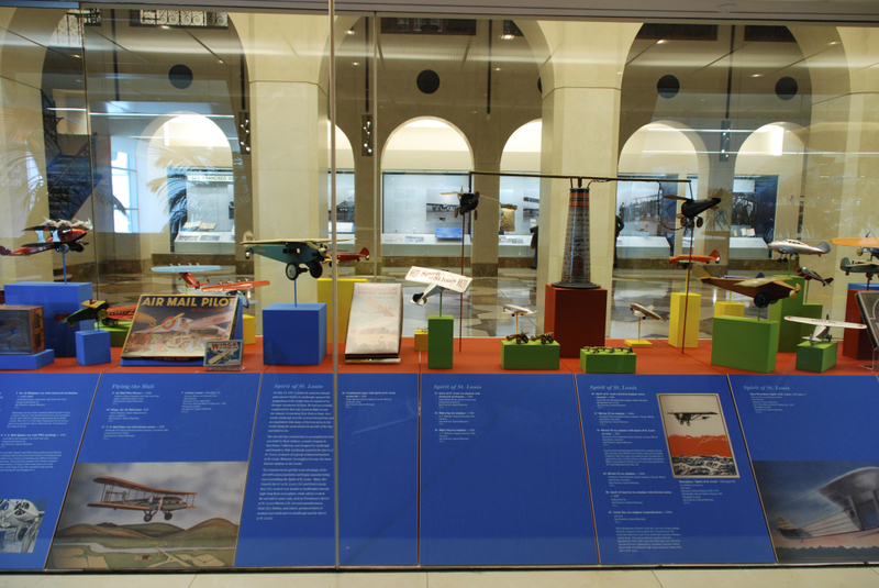 Image: Installation view of "Young Eyes on the Skies: The Golden Age of Aviation Toys"