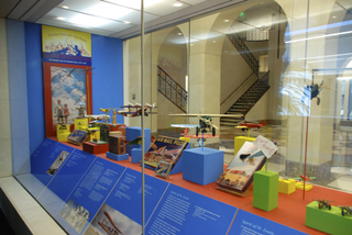 Image: Installation view of "Young Eyes on the Skies: The Golden Age of Aviation Toys"