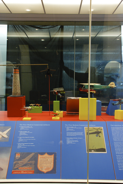 Image: Installation view of "Young Eyes on the Skies: The Golden Age of Aviation Toys"