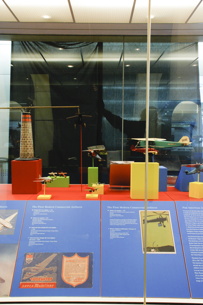 Image: Installation view of "Young Eyes on the Skies: The Golden Age of Aviation Toys"