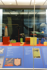 Image: Installation view of "Young Eyes on the Skies: The Golden Age of Aviation Toys"