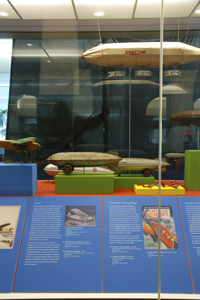 Image: Installation view of "Young Eyes on the Skies: The Golden Age of Aviation Toys"