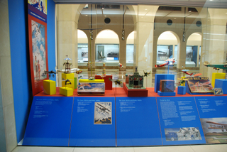 Image: Installation view of "Young Eyes on the Skies: The Golden Age of Aviation Toys"