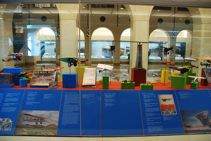 Image: Installation view of "Young Eyes on the Skies: The Golden Age of Aviation Toys"