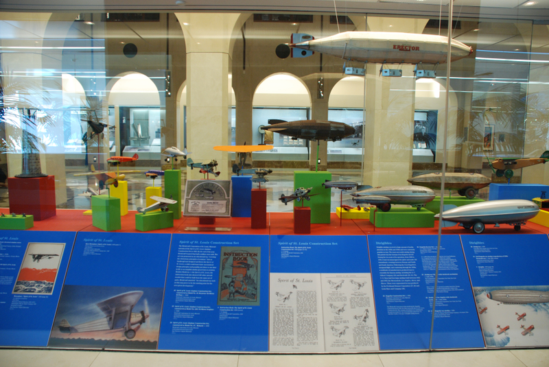 Image: Installation view of "Young Eyes on the Skies: The Golden Age of Aviation Toys"