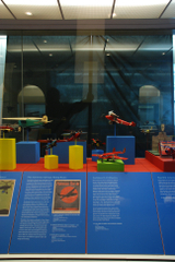 Image: Installation view of "Young Eyes on the Skies: The Golden Age of Aviation Toys"