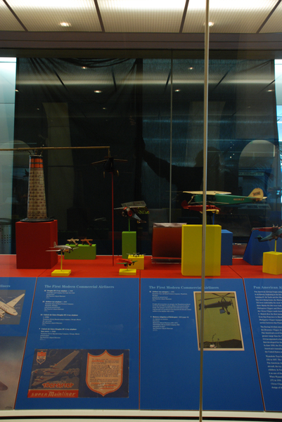 Image: Installation view of "Young Eyes on the Skies: The Golden Age of Aviation Toys"