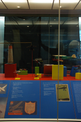 Image: Installation view of "Young Eyes on the Skies: The Golden Age of Aviation Toys"