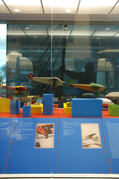 Image: Installation view of "Young Eyes on the Skies: The Golden Age of Aviation Toys"