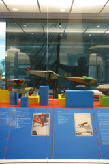 Image: Installation view of "Young Eyes on the Skies: The Golden Age of Aviation Toys"