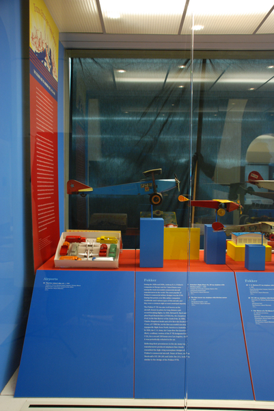 Image: Installation view of "Young Eyes on the Skies: The Golden Age of Aviation Toys"