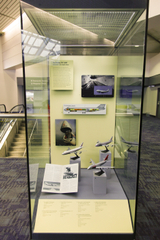 Image: Installation view of "How Freight Flies: A Legacy of Air Cargo Carriers"