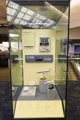 Image: Installation view of "How Freight Flies: A Legacy of Air Cargo Carriers"