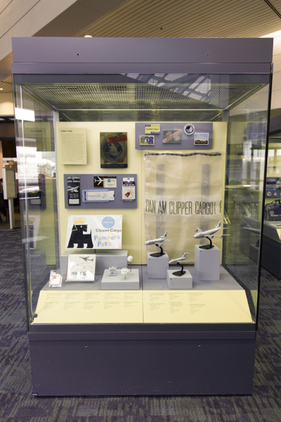 Image: Installation view of "How Freight Flies: A Legacy of Air Cargo Carriers"