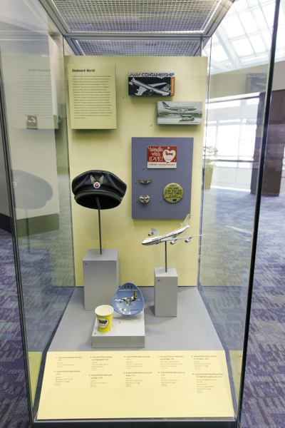 Image: Installation view of "How Freight Flies: A Legacy of Air Cargo Carriers"