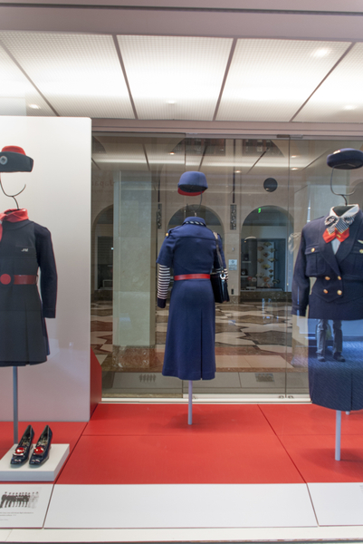 Image: Installation view of "Japan Airlines: Over Fifty-Five Years of Service"