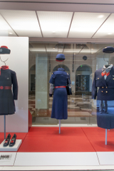 Image: Installation view of "Japan Airlines: Over Fifty-Five Years of Service"