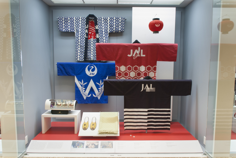 Image: Installation view of "Japan Airlines: Over Fifty-Five Years of Service"