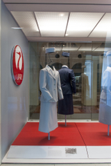 Image: Installation view of "Japan Airlines: Over Fifty-Five Years of Service"