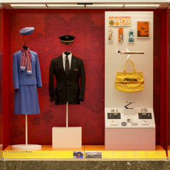 Image: Installation view of "Catch Our Style: California Regional Airlines"